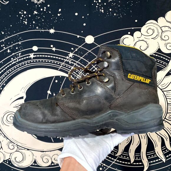 Caterpillar Striver F2413-18 Work Boot Mens 10.5 Brown Leather Steel Toe Utility